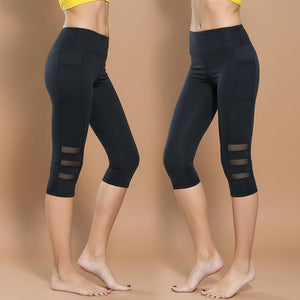 Capri sport leggings for women doing yoga - lifestyle shot