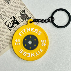 Creativity Weight Piece Barbell Keychain Gym Gifts for Gym Love Weight Piece Detachable Barbell Key Chain Charm Bag Pendant