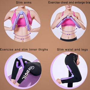 Arm and thigh muscle flexor exercise tool - side view