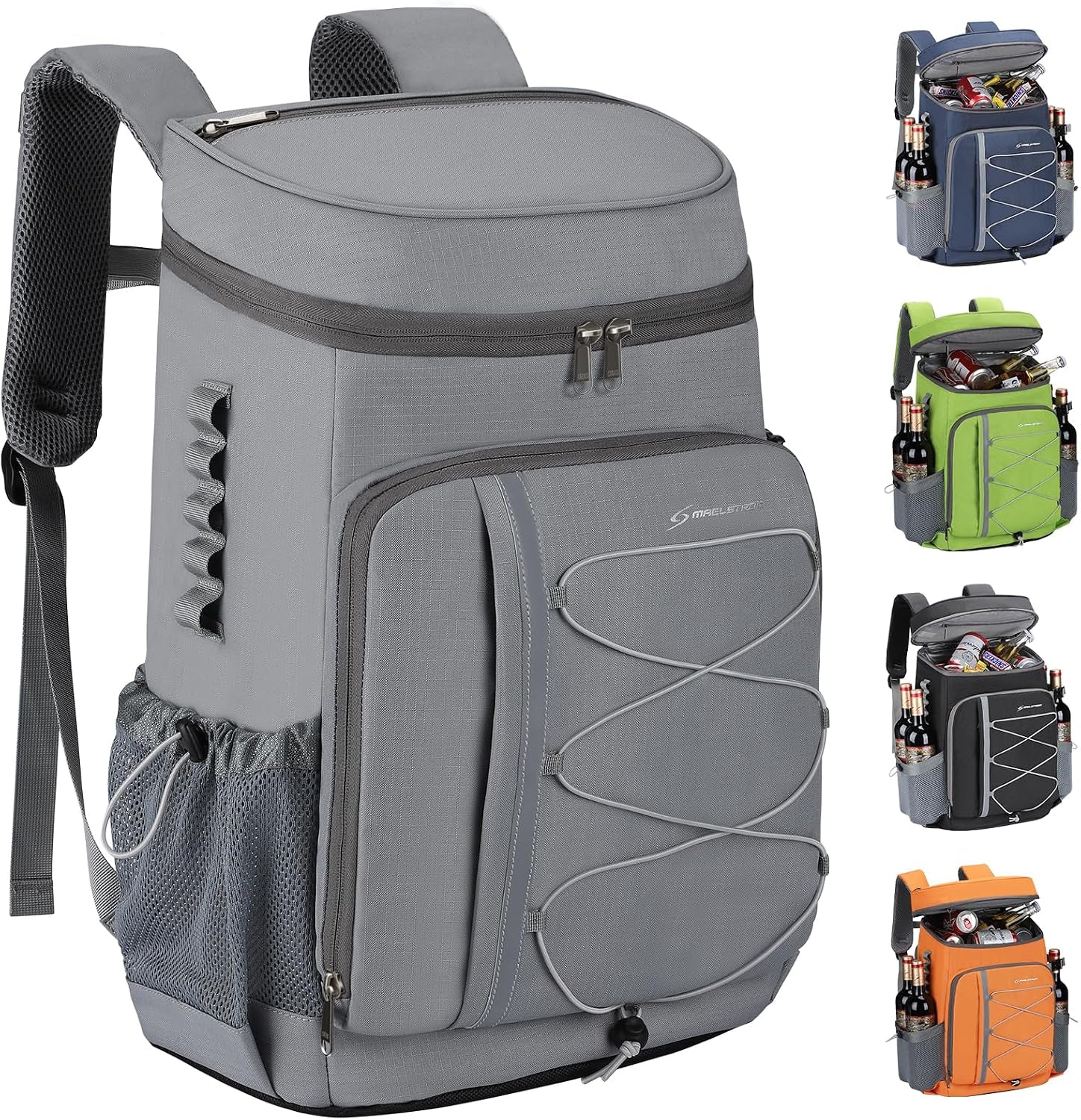 Cooler Backpack,35 Can Backpack Cooler Leakproof,Insulated Soft Cooler Bag,Camping Cooler,Beach Cooler,Ice Chest Backpack,Lightweight Travel Cooler Lunch Backpack for Hiking,Shopping
