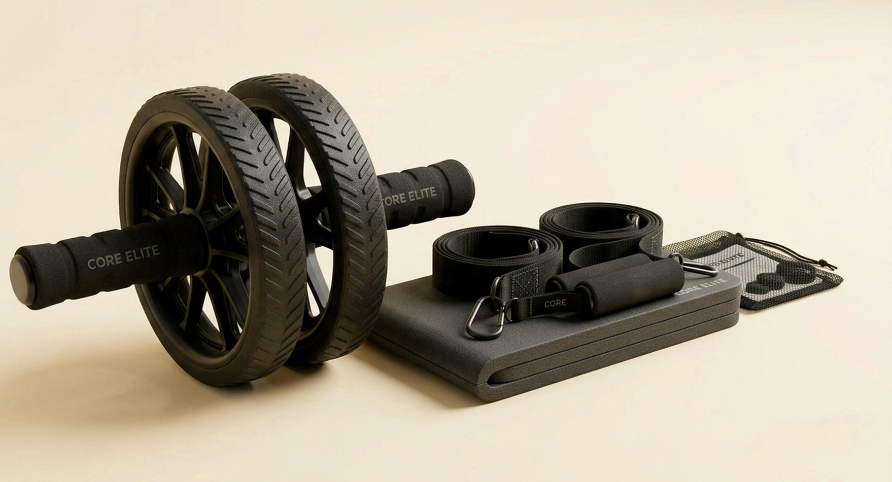 Elbow Support Automatic Rebound Abdominal Wheel Core Muscle Ab Trainer with Counter Display Fitness Exercise Roller Wheel