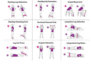 Pull-up assist resistance bands for yoga and stretch exercises - close up