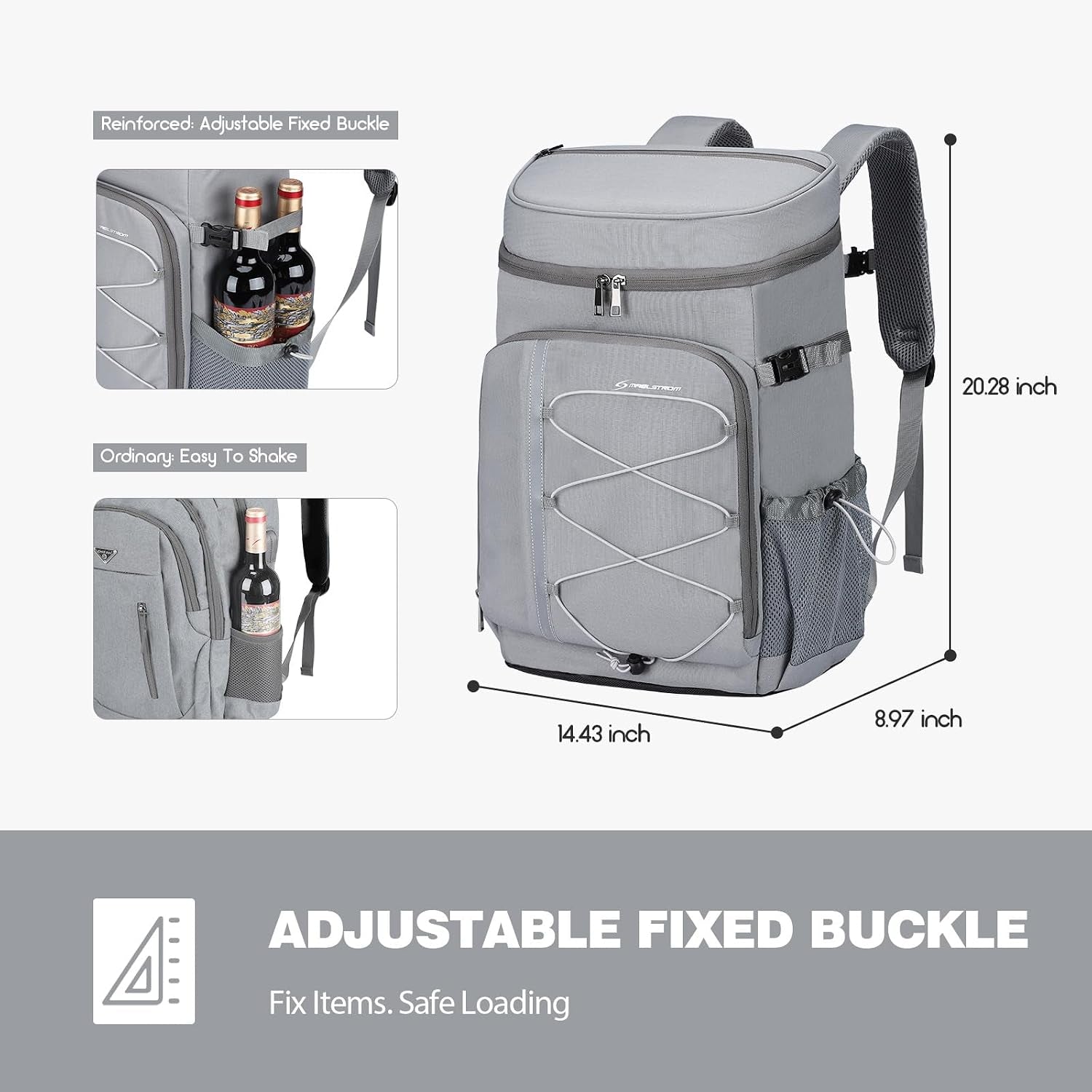 Cooler Backpack,35 Can Backpack Cooler Leakproof,Insulated Soft Cooler Bag,Camping Cooler,Beach Cooler,Ice Chest Backpack,Lightweight Travel Cooler Lunch Backpack for Hiking,Shopping