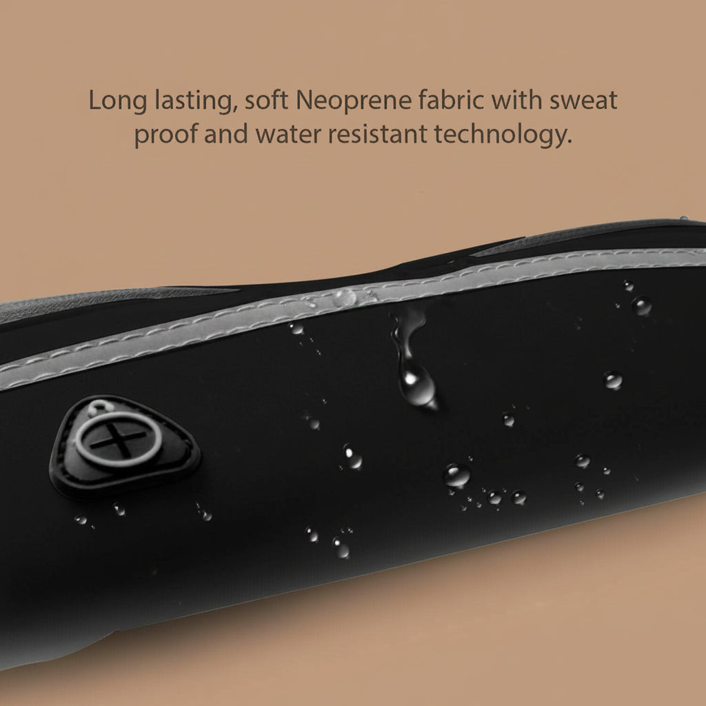 Velocity water-resistant fanny pack for running and gym - zip detail
