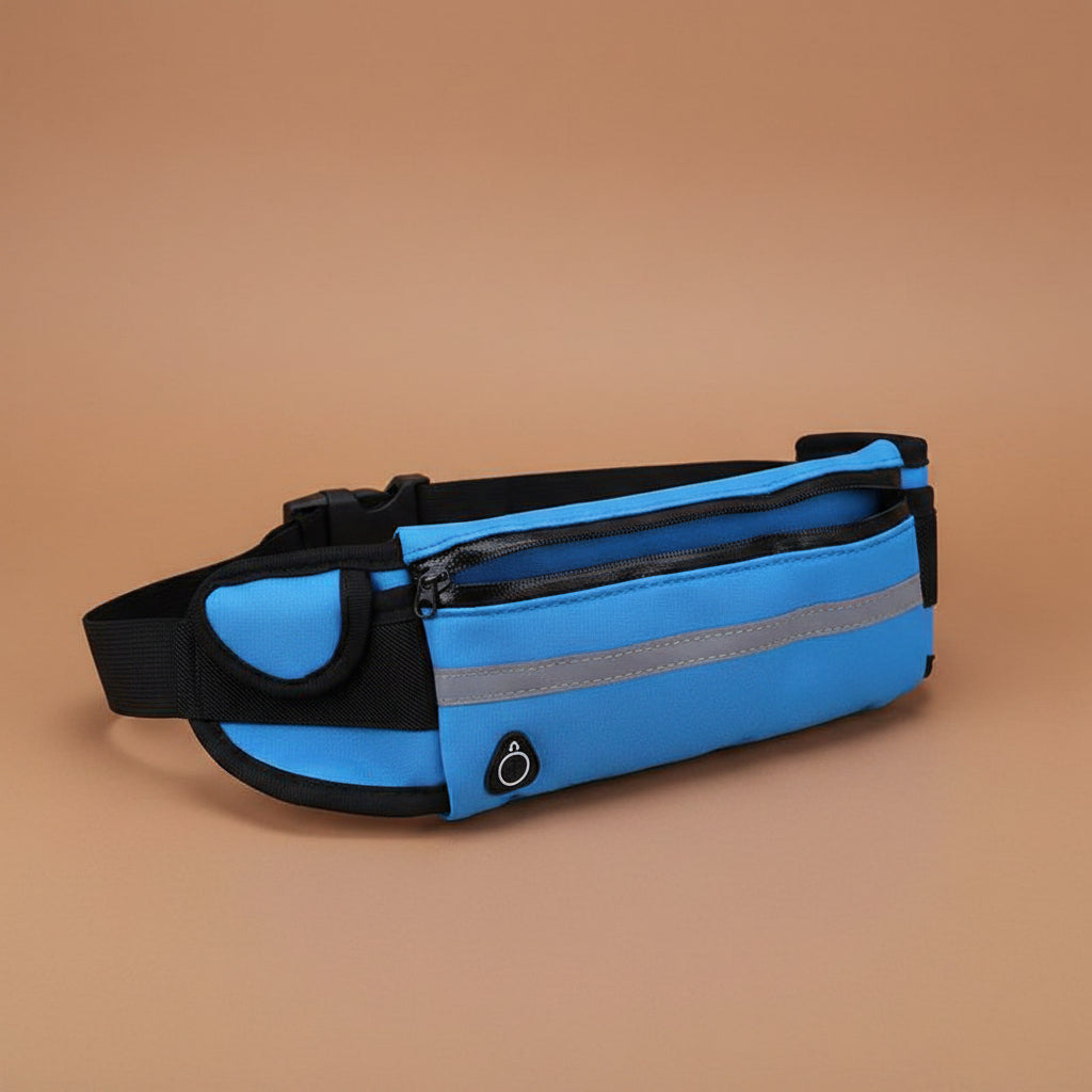 Velocity water-resistant sports running belt and fanny pack  full product view