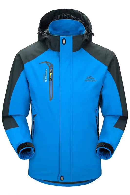 Camping Hiking Jacket Men Autumn Outdoor Sports Coats Climbing Trekking Windbreaker Travel Waterproof Jackets Black