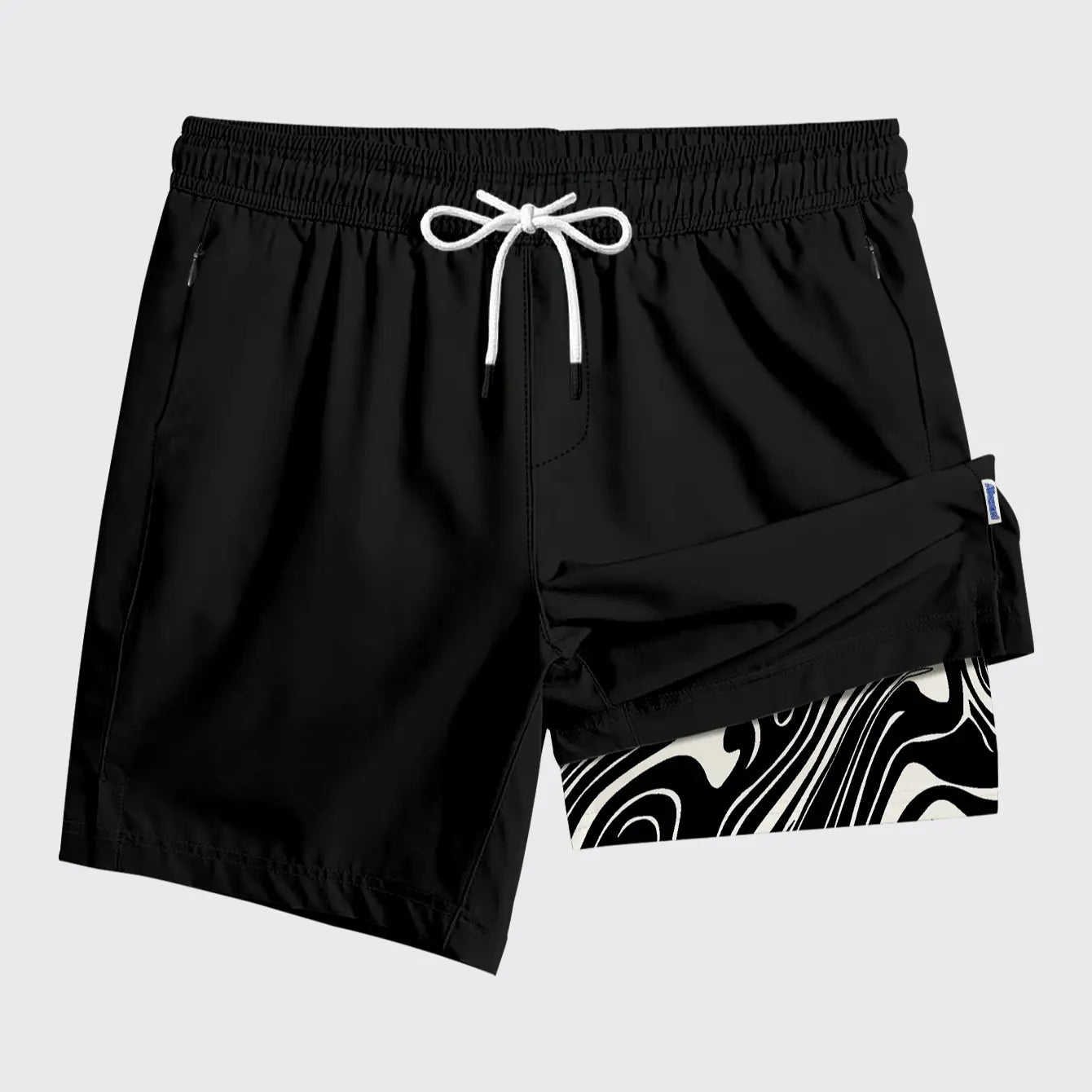 ABSECAI Men'S 2-In-1 Swim Trunks 2026 - 6" & 7" Compression Liner, Quick Dry, Zipper Pockets, Above-Knee, S-XXL, Breathable, Durable, Quality Phone Pocket, Running & Beach Sports Shorts, Tiktok Trend
