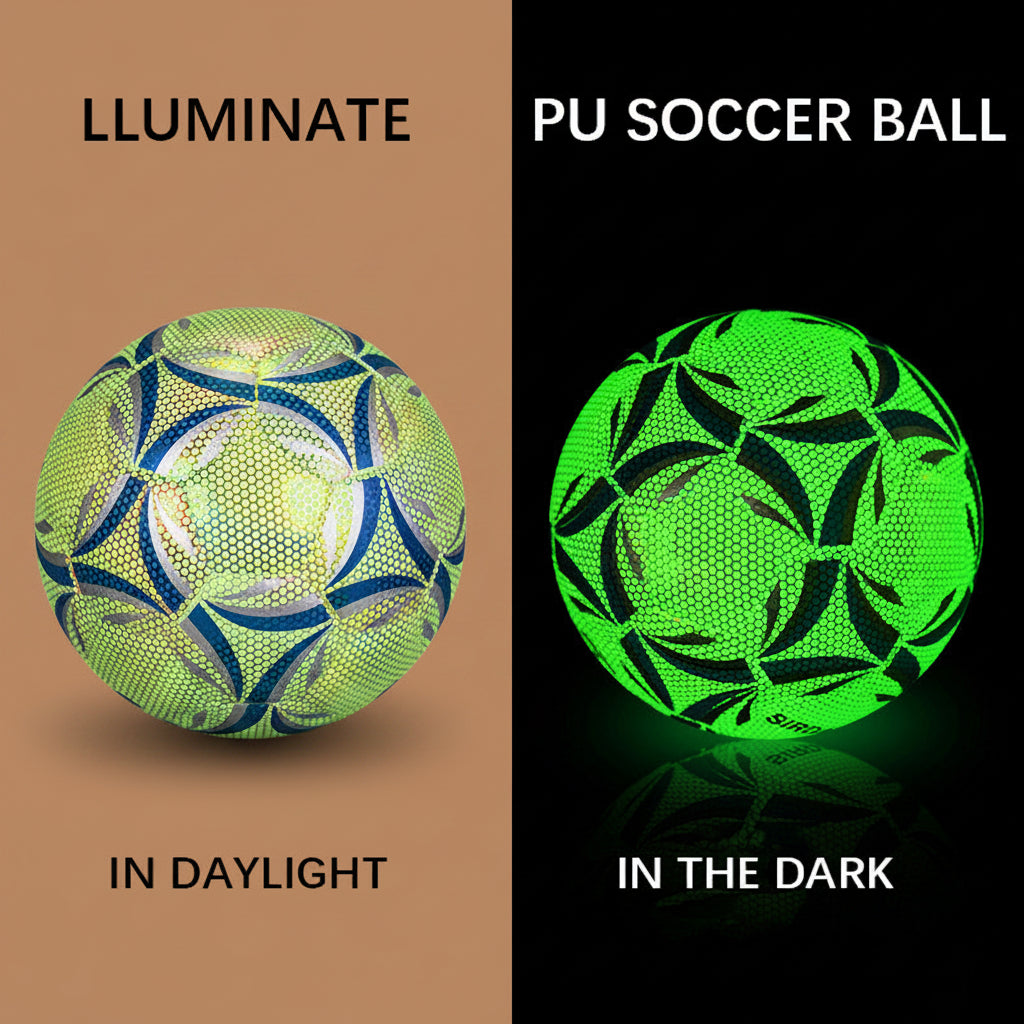 Luminate Soccer Practice Football Glowing Training Ball
