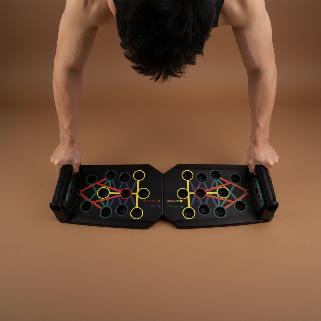 Portable Foldable Push-Up Board Set with Handles Multifunctional Fitness Equipment for Chest Abdomen Arms Back Training FlexPush Pro Board | Venus Haven
