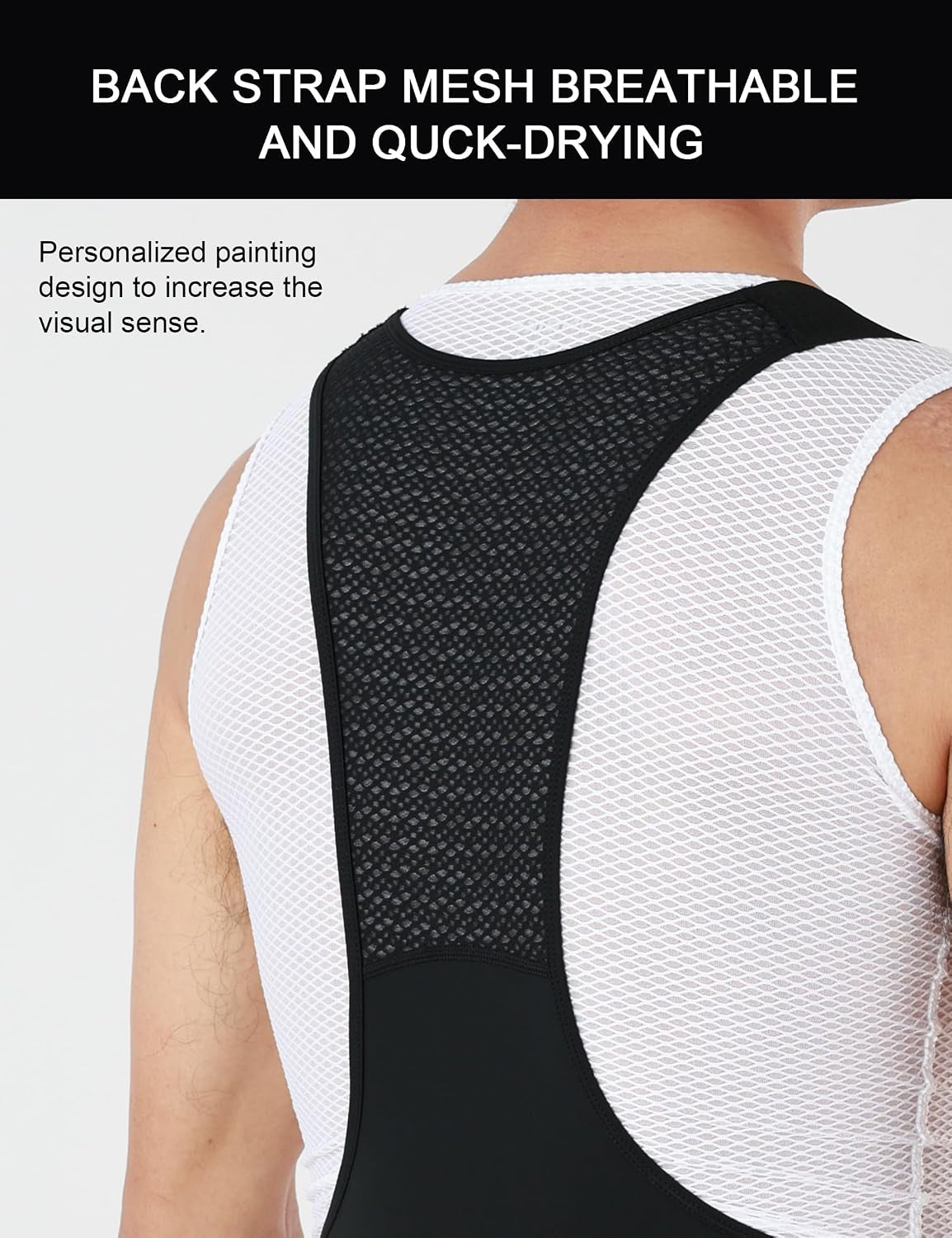 Men'S Cycling Bib Shorts Padded Bike Shorts for Men Breathable Biking Shorts,Road Bike Bib Shorts