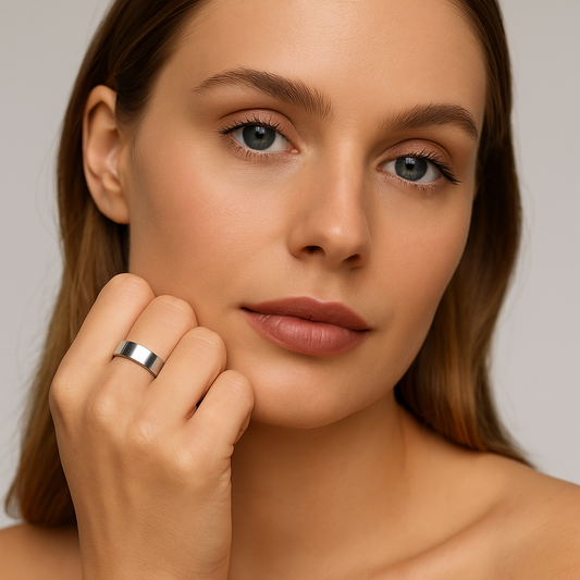 Vital smart fitness ring, sleek minimal design