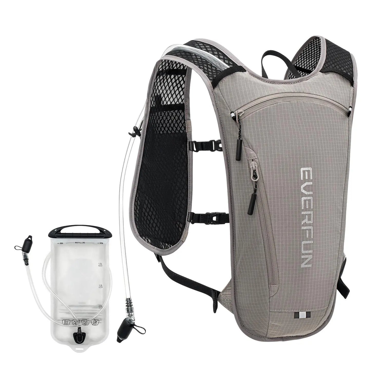 Everfun Hydration Backpack - Small Running & Hiking Vest Backpack with 1.5L Water Bladder for Outdoor Activities