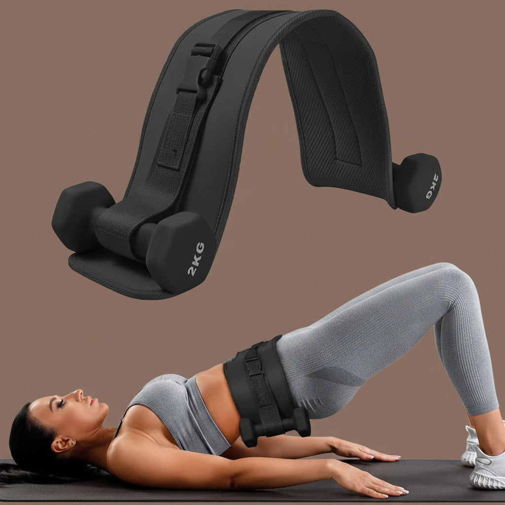 Home Gym Fitness Equipment Hip Bridge Weight Belt Fitness Waist Training Belt Dumbbell Hip Push Belt Waist Support Adjustable