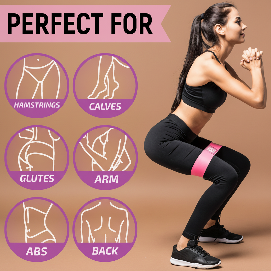 XGear resistance bands for women - butt and hip workout set