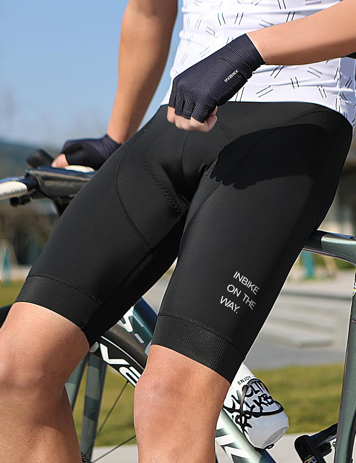 Men'S Cycling Bib Shorts Padded Bike Shorts for Men Breathable Biking Shorts,Road Bike Bib Shorts