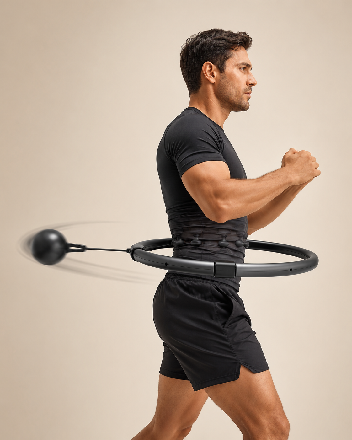 Tubes Yoga Detachable Pilates Hoop Waist Exercise Slimming Sports Hoops Body Building Massage Gym Loss Weight Hoop