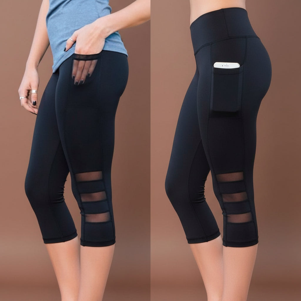Women's capri sport leggings for yoga and gym  product overview