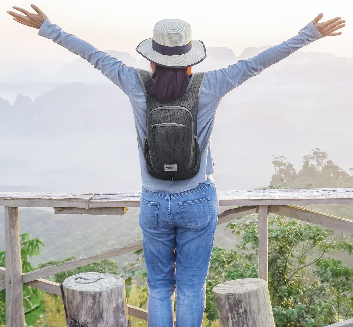 10L/15L/20L Hiking Backpack Lightweight Packable Hiking Daypack Small Travel Outdoor Foldable Shoulder Bag