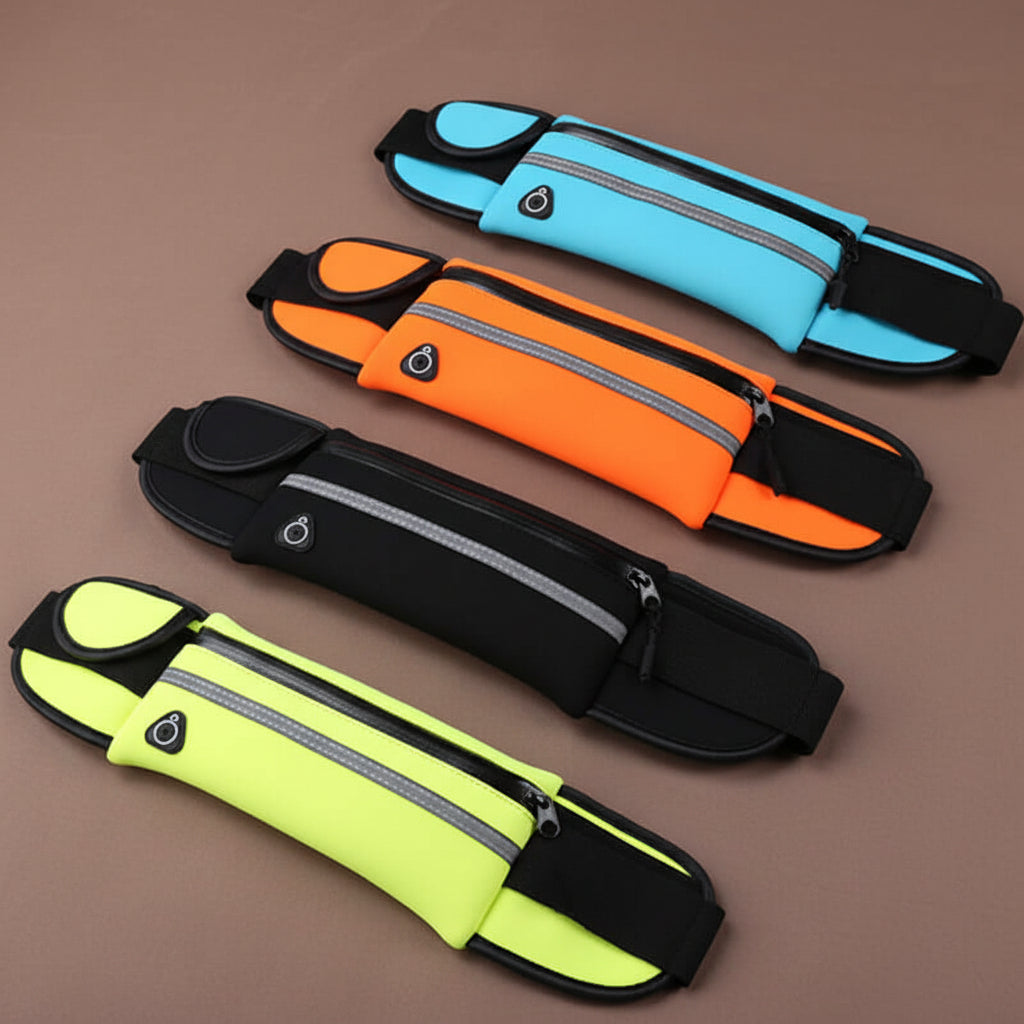 Velocity water-resistant sports running belt and fanny pack  product overview