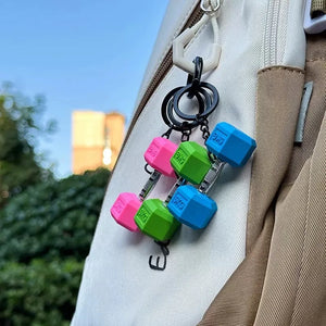 Creativity Weight Piece Barbell Keychain Gym Gifts for Gym Love Weight Piece Detachable Barbell Key Chain Charm Bag Pendant