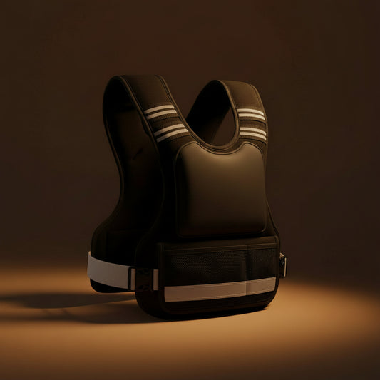 Close-up of adjustable weight pockets on training vest