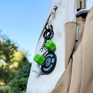 Creativity Weight Piece Barbell Keychain Gym Gifts for Gym Love Weight Piece Detachable Barbell Key Chain Charm Bag Pendant