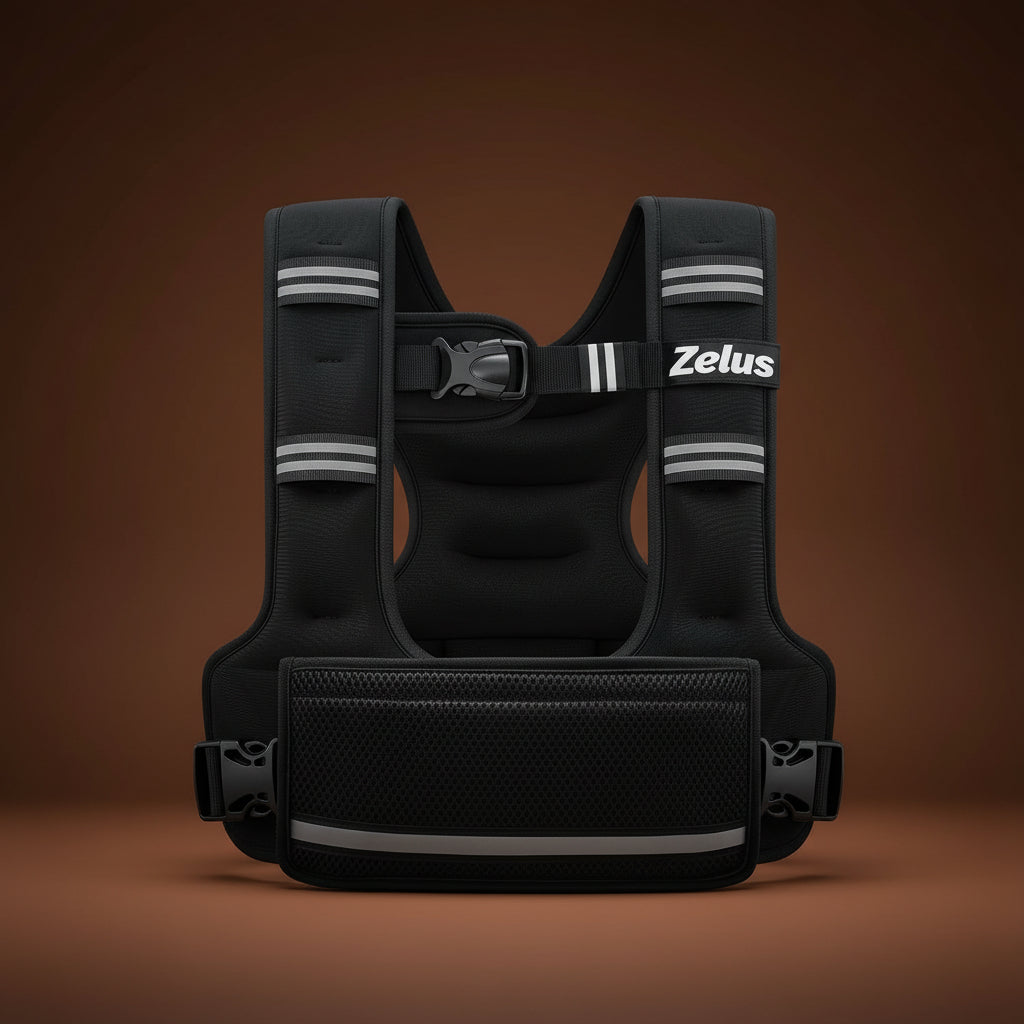 Close-up of ergonomic straps on women's weighted training vest