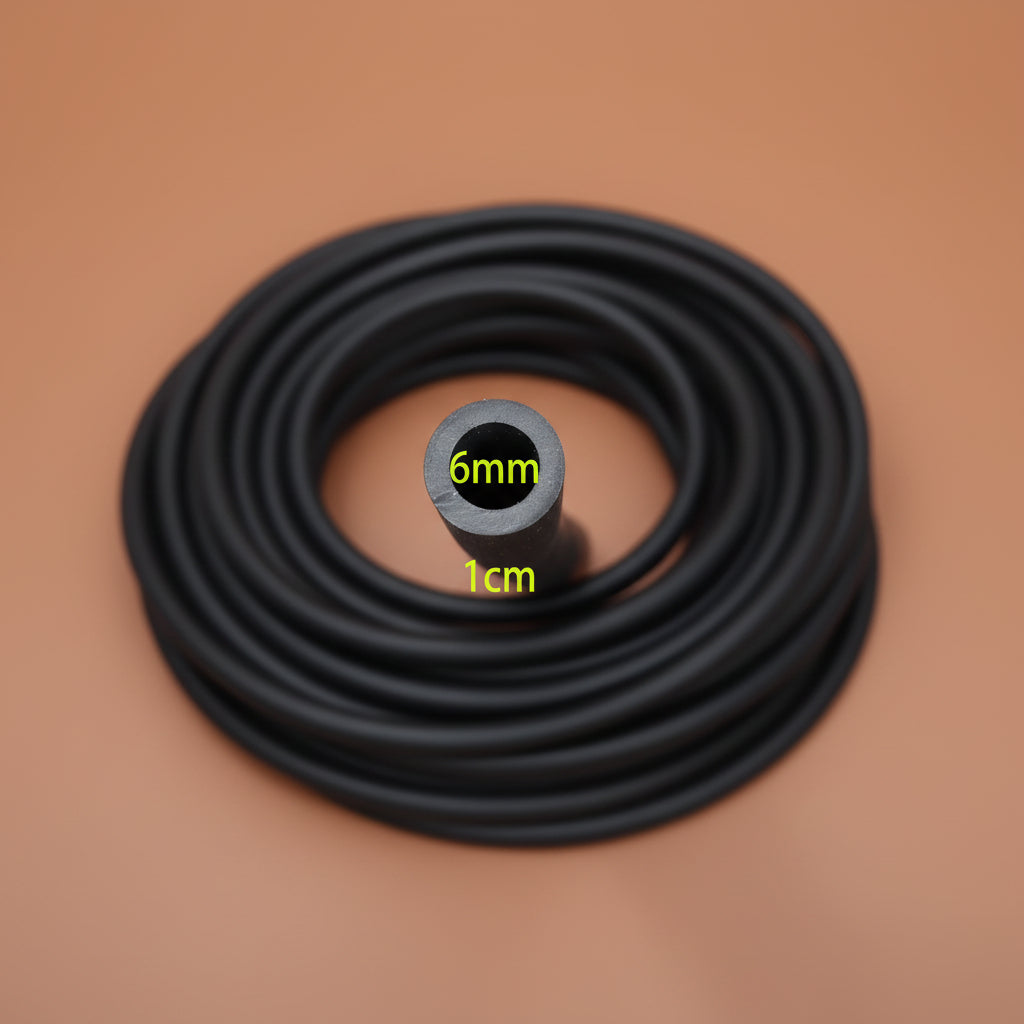 Black heavy-duty resistance training rope, coiled