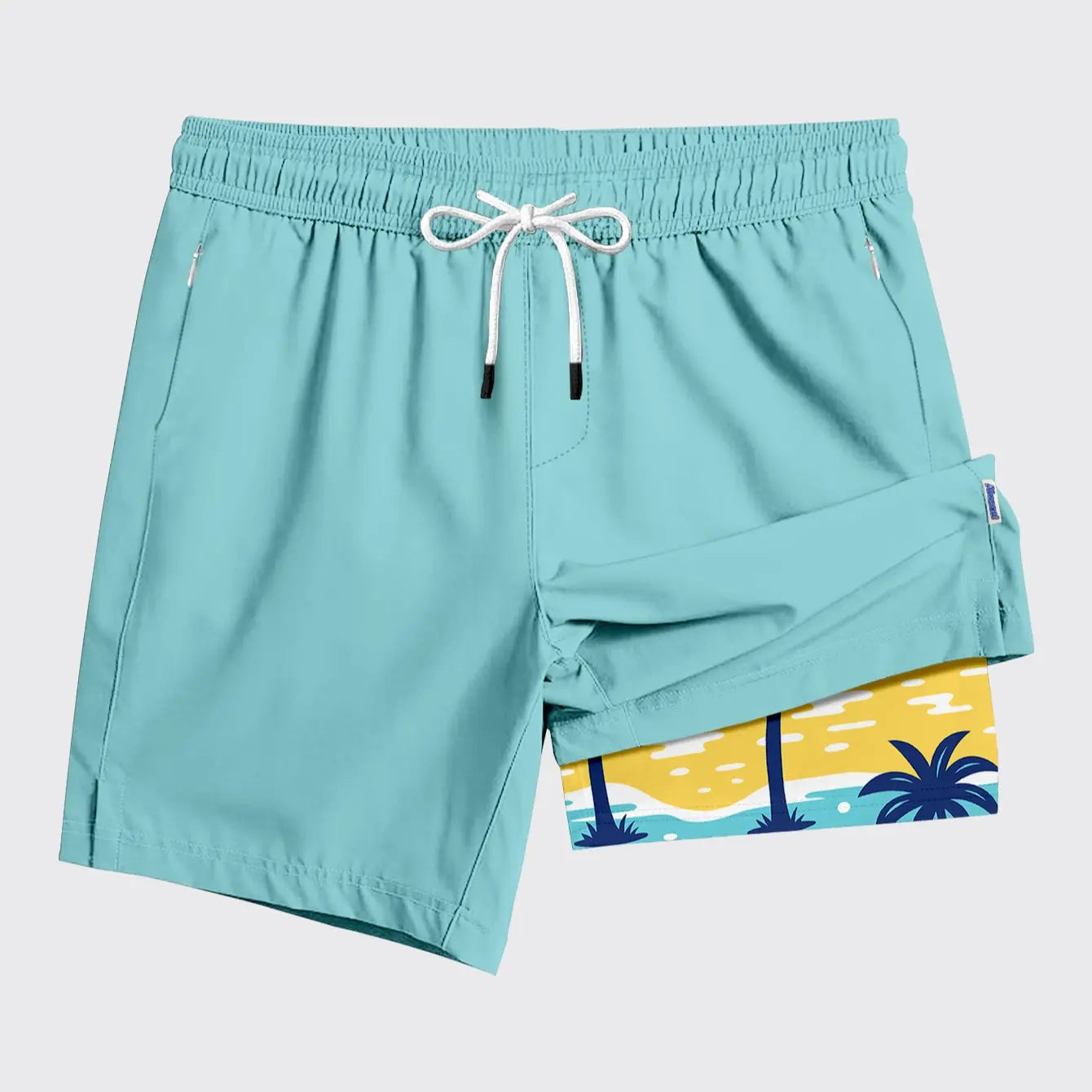 ABSECAI Men'S 2-In-1 Swim Trunks 2026 - 6" & 7" Compression Liner, Quick Dry, Zipper Pockets, Above-Knee, S-XXL, Breathable, Durable, Quality Phone Pocket, Running & Beach Sports Shorts, Tiktok Trend