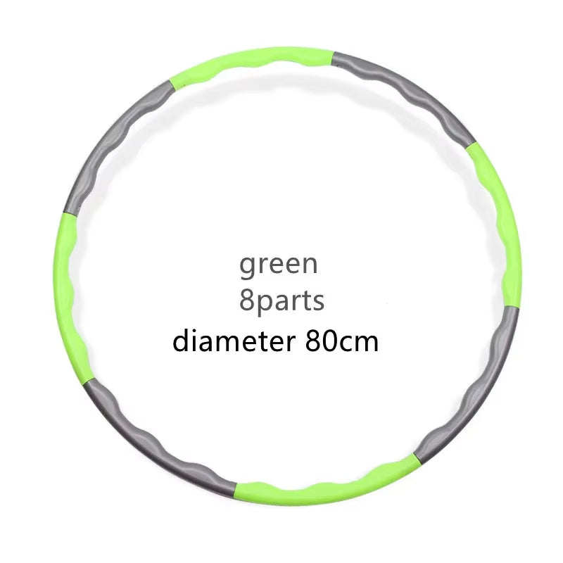 1X 9/8/7 Tubes Yoga Detachable Pilates Hoop Waist Exercise Slimming Sports Hoops Body Building Massage Gym Loss Weight Hoop