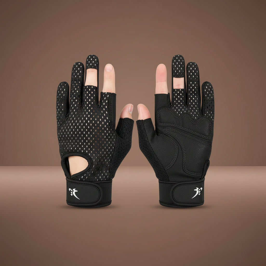Summer Women Men Silicone Non-Slip Sweat-Proof Breathable Fitness Sports Outdoor Bike Half-Finger Gloves Gym Power Bicycle Glove