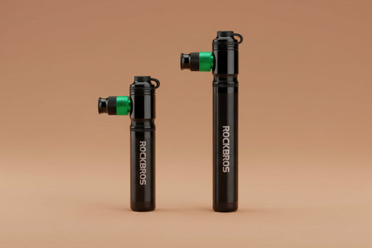 Mini Bike Pump Hand Pump & CO2 Inflator 2-In-1 | CNC Aluminum Body, 110 PSI Max, Presta & Schrader Compatible, 5.5In 0.16Lbs, Frame Mount Bracket Included