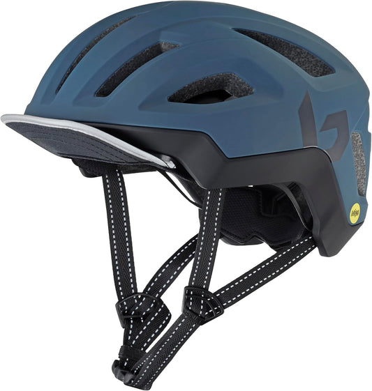 React MIPS road bike helmet side view teal and black