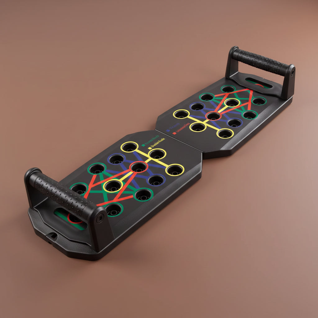 Portable Foldable Push-Up Board Set with Handles Multifunctional Fitness Equipment for Chest Abdomen Arms Back Training