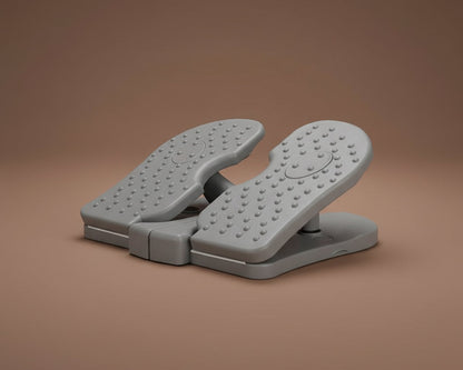 Grey compact exercise pedal device