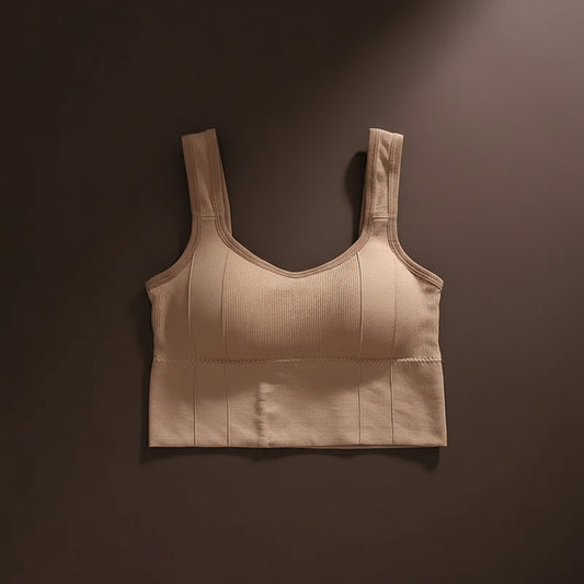 Women Seamless Sports Bra Breathable Fitness Crop Top Beautiful Back Push up Underwear Slim Elastic Sleeveless Vest