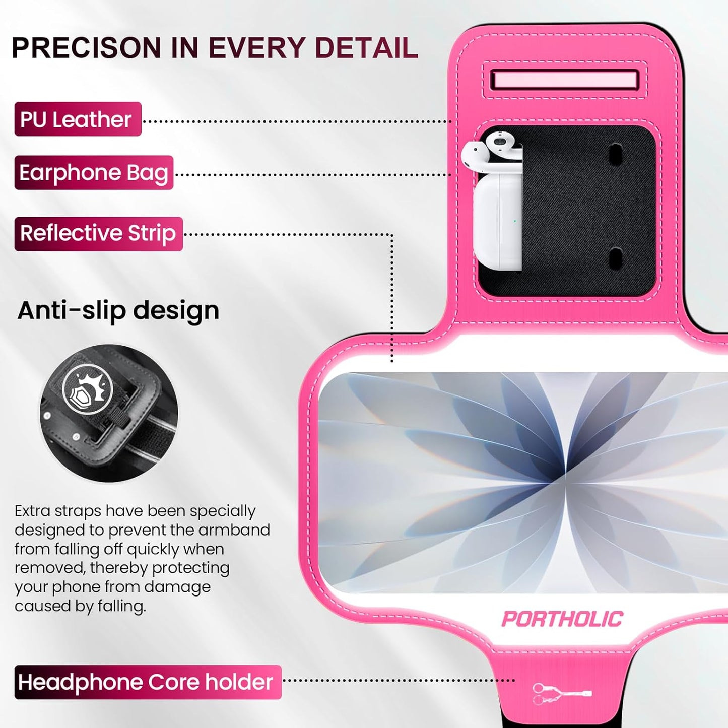 Running Armband Water Resistant Sports Phone Holder Case with Extension Strap,Card Slot up to 6.9" Phone for Iphone 17/16/15/14/13 plus Air Pro Max XR/XS