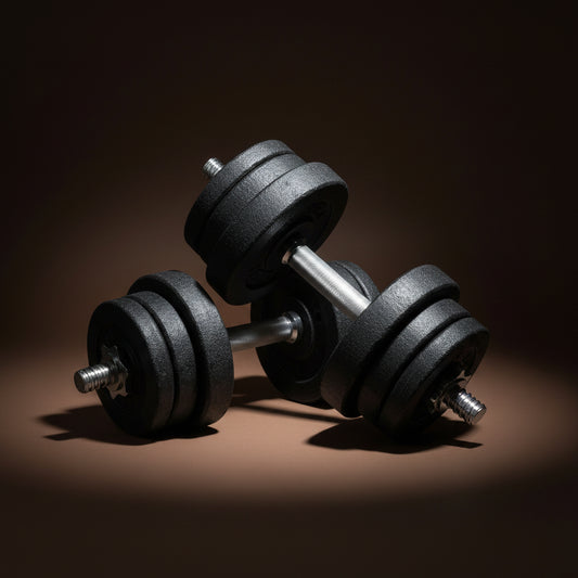 Adjustable Dumbbell Set, Black, 52.5 Lb Single