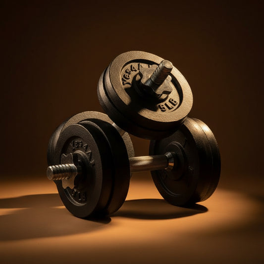 Adjustable Dumbbell Set, Black, 52.5 Lb Single
