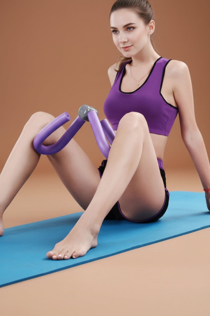 Thigh flexor exercise equipment for arm and leg muscle toning