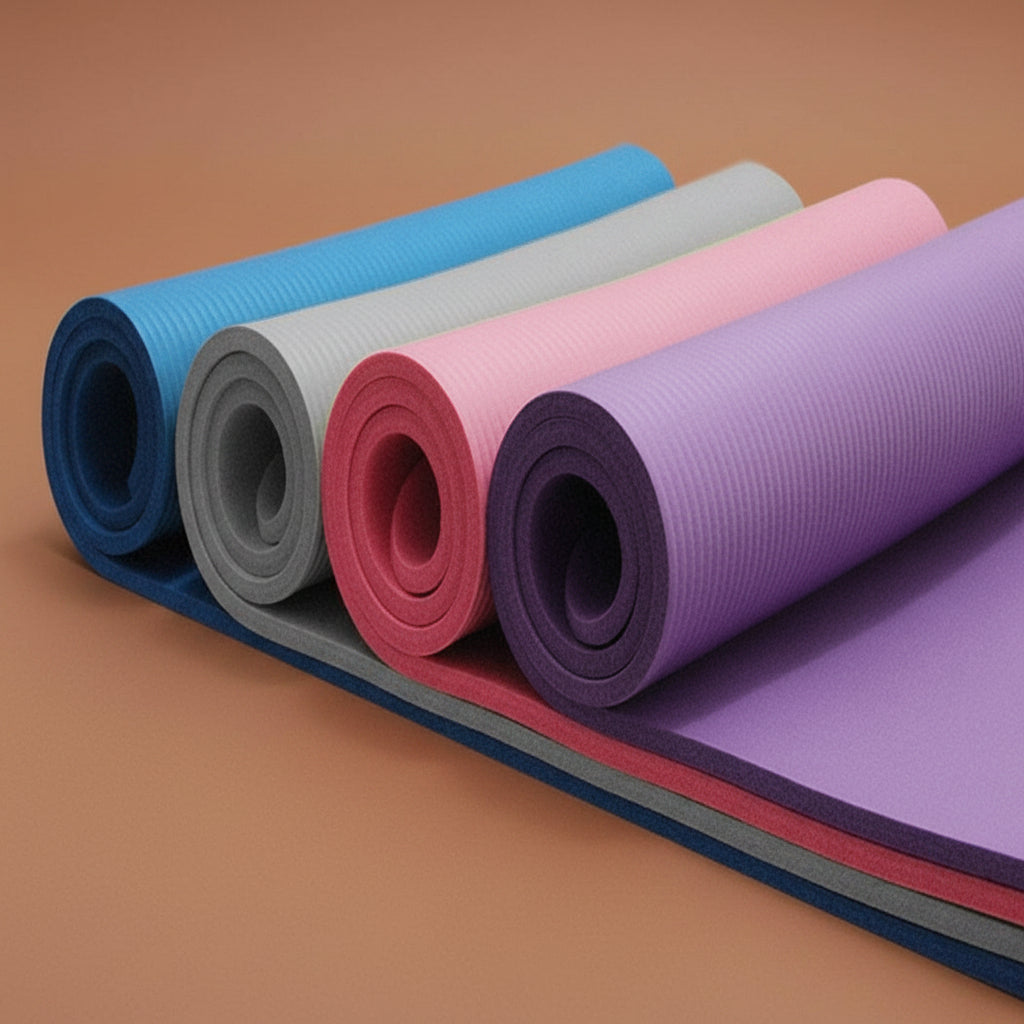 Large non-slip mat for yoga, pilates and fitness workouts