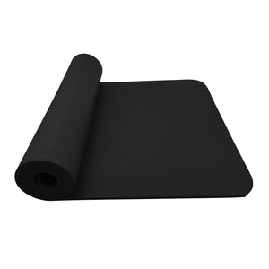 Yoga and fitness mat with non-slip base - close up of surface