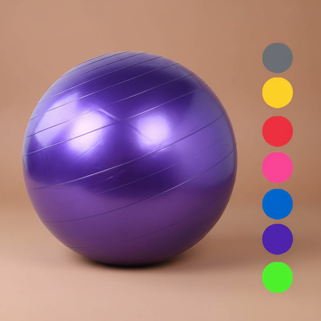 Purple 55cm fitness and yoga balance ball