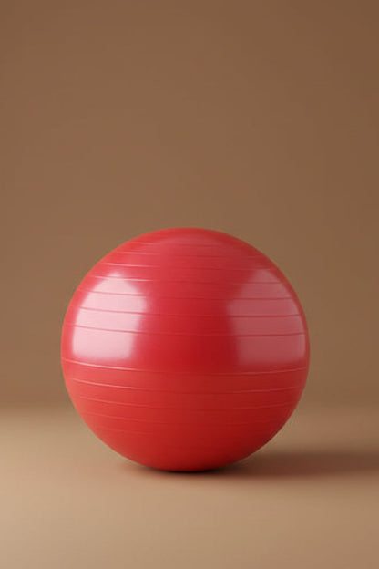 Pink exercise balance ball