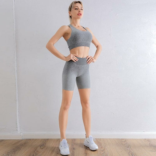 
Women's Gradient Fitness Yoga Tracksuit Set
