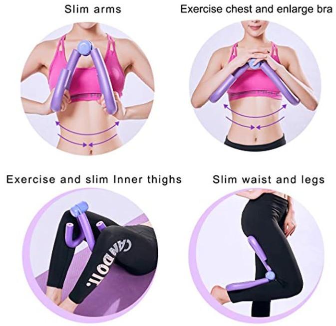Arm and thigh muscle flexor exercise tool - side view